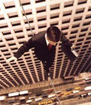 man on tightrope